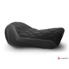 LUIMOTO (Hex-Diamond) Rider Seat Cover for the HARLEY DAVIDSON SPORTSTER IRON 883 (2016+)